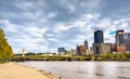 The Allegheny River in Pittsburgh, Pennsylvania, USA Royalty Free Stock Photo