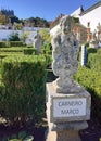 Aries - March, allegoric sculpture in the Garden of the Episcopal Palace, Jardim do Paco, Castelo Branco, Portugal