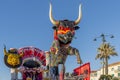 The allegorical float called `Ole` ` parades during the Carnival of Viareggio, Italy