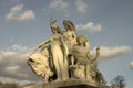 Albert Memortial, The Americas group of statues.London,UK. Royalty Free Stock Photo