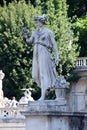 Allegorical statue of Summer, Piazza del Popolo in Rome Royalty Free Stock Photo