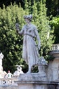 Allegorical statue of Summer, Piazza del Popolo in Rome Royalty Free Stock Photo