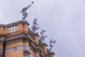 Allegorical statues on the roof of the Charlottenburg Palace