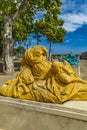 Allegories statues by Le Corum cultural centre in Montpellier, France