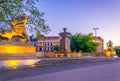 Allegory of wars an animals in Wroclaw, Poland...IMAGE