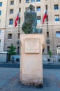 Allende statue, Santiago, Chile Royalty Free Stock Photo