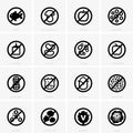 Allergen free icons