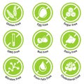 Allergen free products stickers