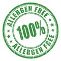 Allergen free rubber stamp Royalty Free Stock Photo