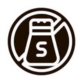 Allergen Free Spice Salt Vector Icon