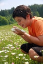 Allergic child Royalty Free Stock Photo