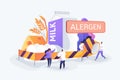 Food allergy concept vector illustration