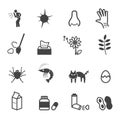 Allergies icons