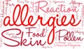 Allergies Word Cloud