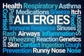 Allergies Word Cloud