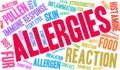 Allergies Word Cloud Royalty Free Stock Photo