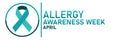 Allergy Awareness Week April Royalty Free Stock Photo