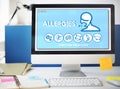 Allergy Hypersensitive Sensitivity Healthcare Infection Concept Royalty Free Stock Photo