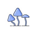 Allergy and Hypersensitivity to Mushrooms, Icon Royalty Free Stock Photo