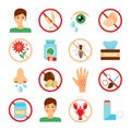 Allergy Icons Set