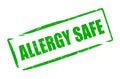 Allergy safe rubber stamp