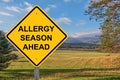 Allergy Season Ahead Warning Sign