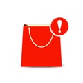 Allert attention bag buy paper shopping icon