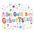 Alles Gute zum Geburtstag Deutsch German Happy birthday Royalty Free Stock Photo