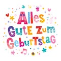 Alles Gute zum Geburtstag Deutsch German Happy birthday Royalty Free Stock Photo