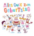 Alles Gute zum Geburtstag Deutsch German Happy birthday Royalty Free Stock Photo