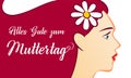 Alles Gute zum Muttertag, beautiful women, translation: Happy mother`s day