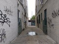 Alley, Alleyway in Astoria, Queens, NYC, USA