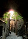 Alley ancient village of Bussana Vecchia (Liguria) - Italy
