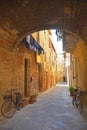 Alley in Buonconvento Royalty Free Stock Photo