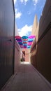 alley byroad wall color Royalty Free Stock Photo