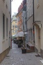 Alley in the center of old Ljubljana, Slovenia Royalty Free Stock Photo