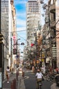 Alley in Chou Ward in Osaka, Japan, Asia