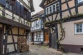 Alley with half-timbered houses, Gengenbach, Black Forest, Baden-Wuerttemberg, Germany