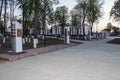 Alley dedicated to the heroes of World war 2, in the Gomel region of the Republic of Belarus.