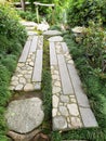 Alley design in Japanese friendship garden Balboa park San Diego Royalty Free Stock Photo