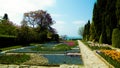 Alley in the gardens of the Balchik Palace, Dobrich province, Bulgaria