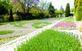 Alley in the gardens of the Balchik Palace, Dobrich province, Bulgaria