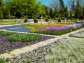 Alley in the gardens of the Balchik Palace, Dobrich province, Bulgaria