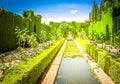 Generalife gardens, Granada, Spain Royalty Free Stock Photo