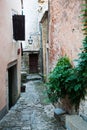 Alley in Groznjan, Croatia