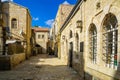 Alley in the historic Nachalat Shiva district, Jerusalem, Israel