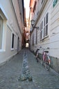 Alley of Ljubljana Royalty Free Stock Photo