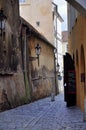 Alley in Mala Strana in Prague Royalty Free Stock Photo