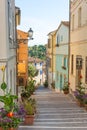 Alley in Numana, Marche, Italy Royalty Free Stock Photo