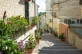 Alley in Numana, Marche, Italy Royalty Free Stock Photo